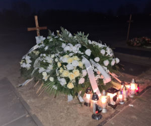 Grób Bartłomieja, który zginął, wracając ze świątecznej imprezy