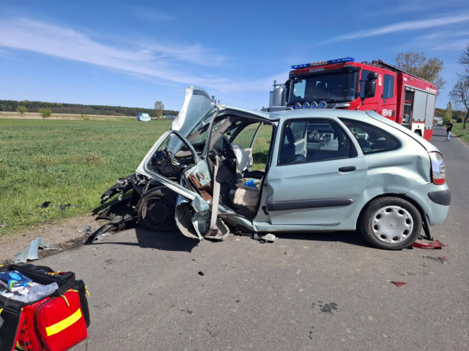 Wypadek w powiecie kościańskim