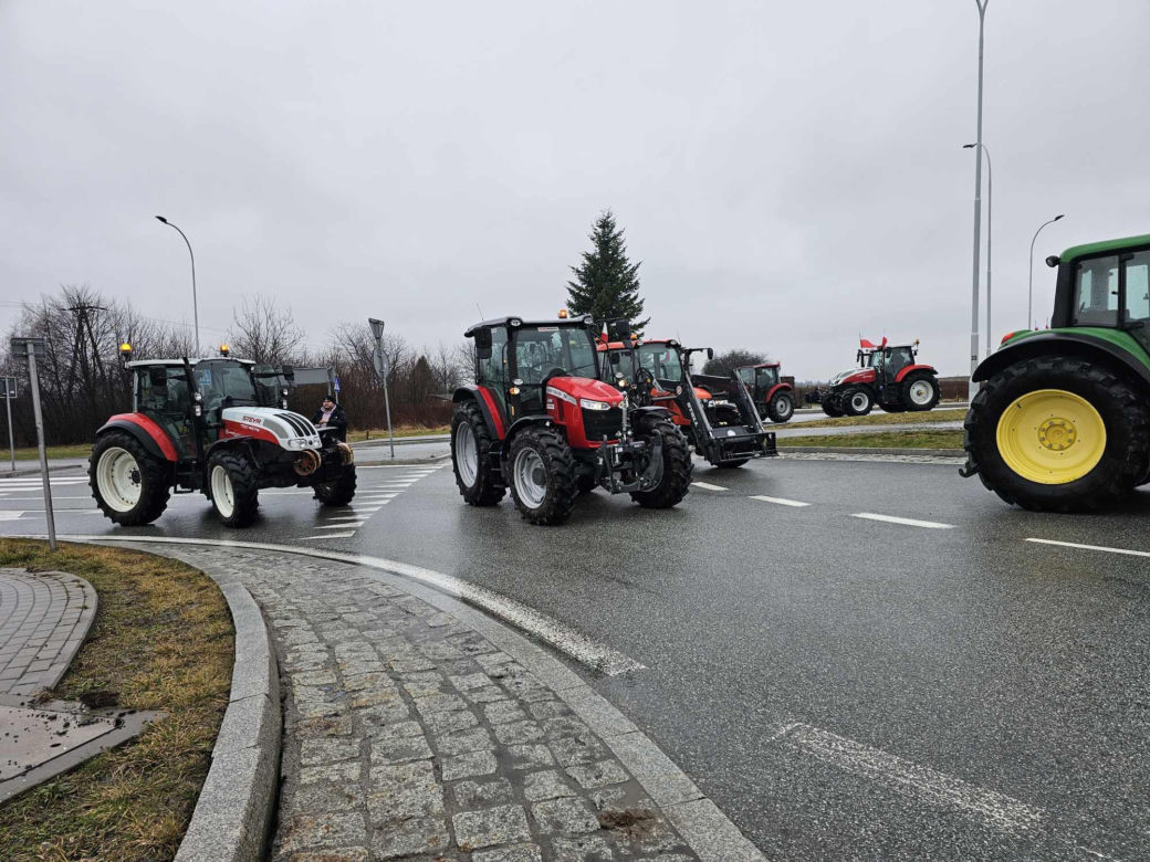 Protest rolników z Podkarpacia w Przeworsku