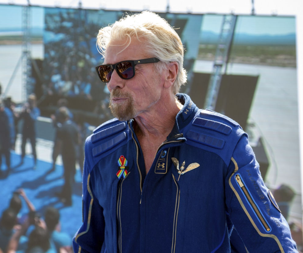 Miliarder Richard Branson poleciał w kosmos 