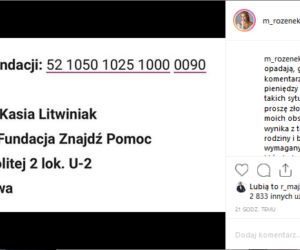 Małgorzata Rozenek wspiera byłą żonę byłego męża