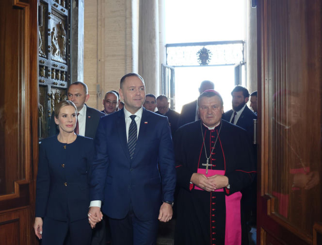 Marta Nawrocka w Bazylice św. Piotra w Watykanie
