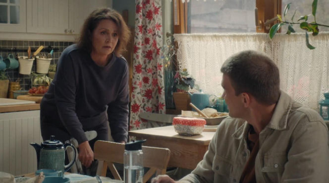 M jak miłość odc. 1910.  Mateusz (Rafał Kowalski), Marysia (Małgorzata Pieńkowska)