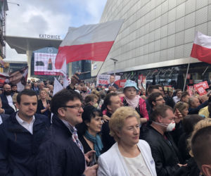 Andrzej Duda w Katowicach spotkał się z mieszkańcami. Były wspólne zdjęcia, uściski dłoni i... kawa [ZDJĘCIA, WIDEO]