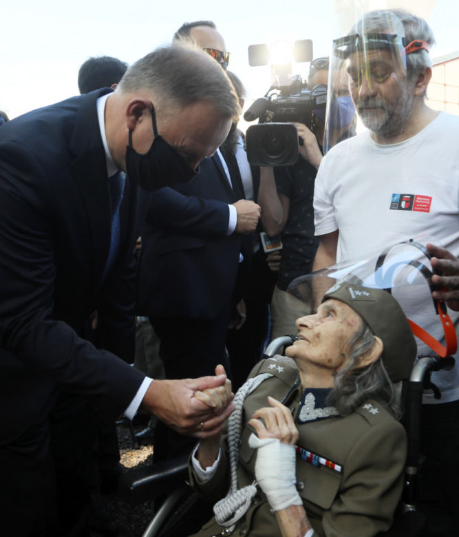Powstańcy Warszawscy spotkali się z prezydentami Dudą i Trzaskowskim 