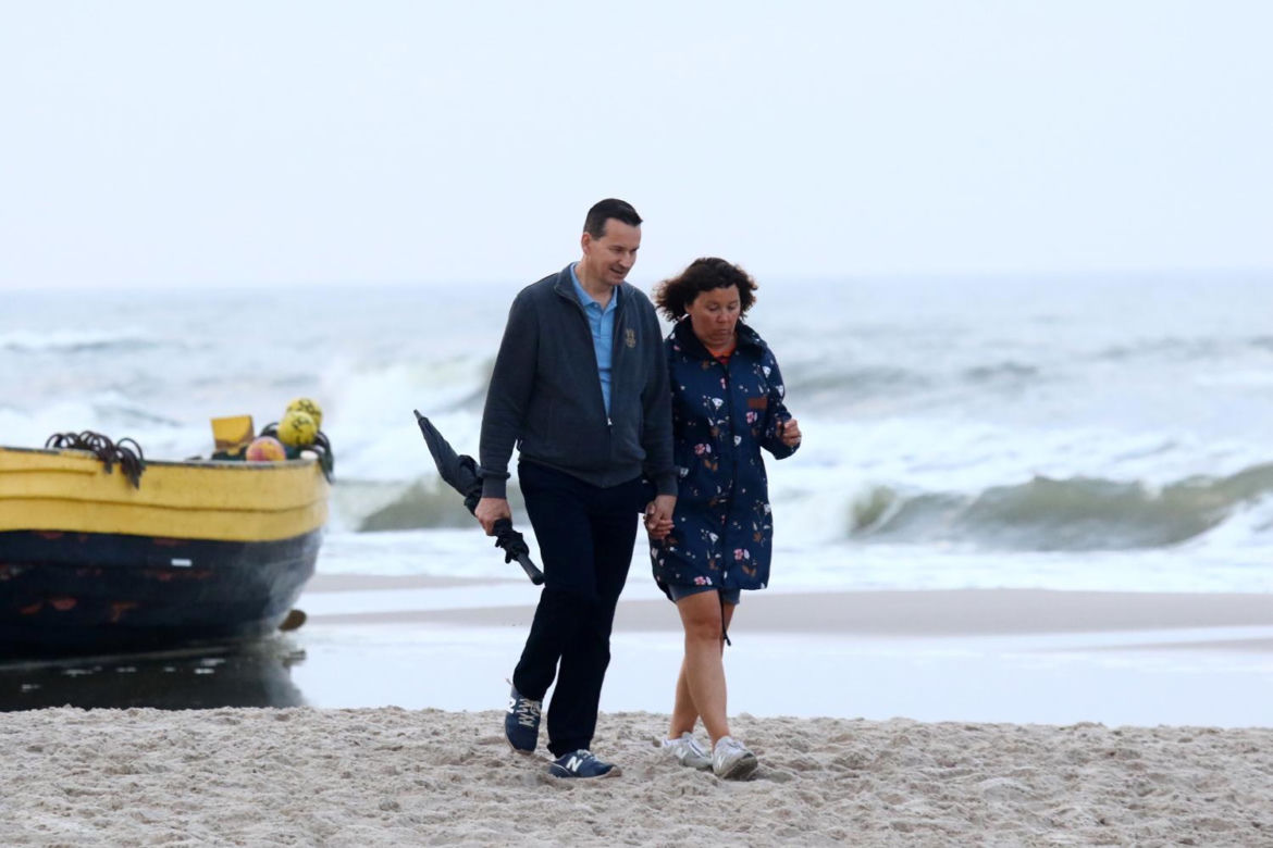 Wakacje Morawieckiego z żoną nad Bałtykiem
