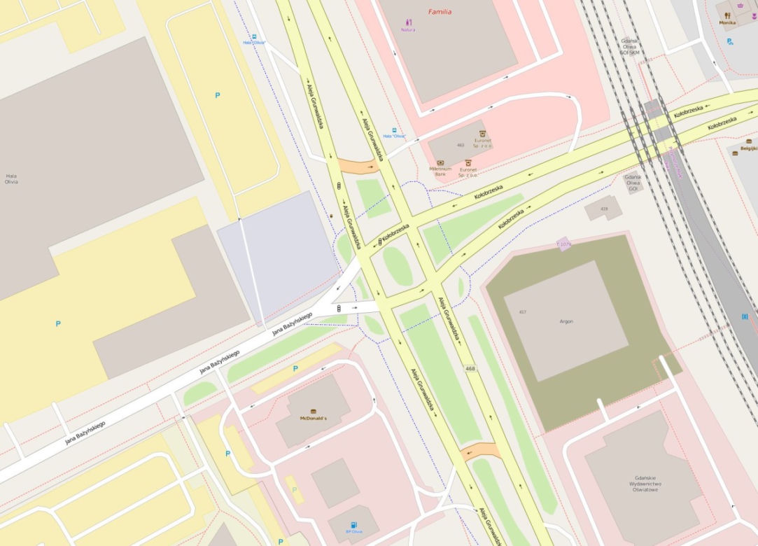 Gdańsk: Kołobrzeska - Grunwaldzka