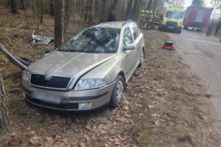 Wypadek w okolicach miejscowości Popielżyn-Zawady (31.03.2026)