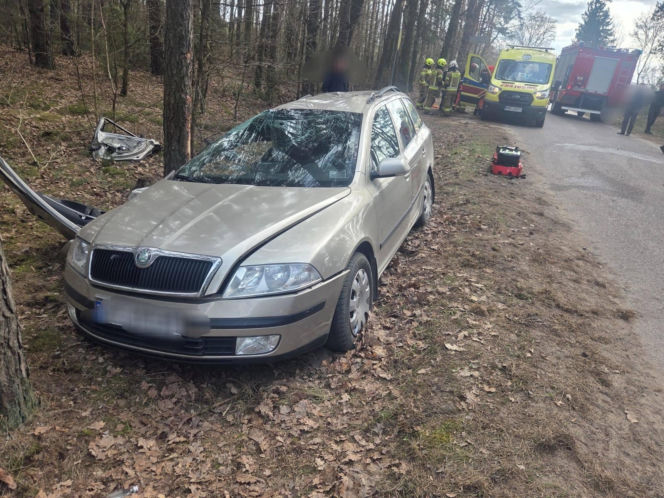 Wypadek w okolicach miejscowości Popielżyn-Zawady (31.03.2026)