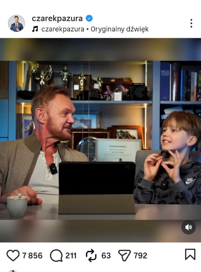 Cezary Pazura pokazał syna. Tak wygląda 13-letni Antoni