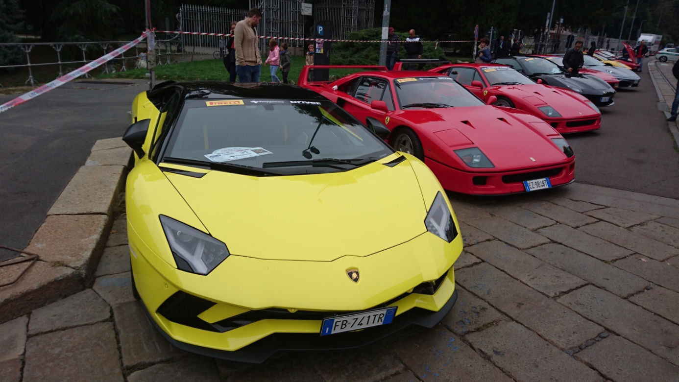 Zlot miłośników Ferrari w Mediolanie - Raduno Internazionale Ferrari 2017