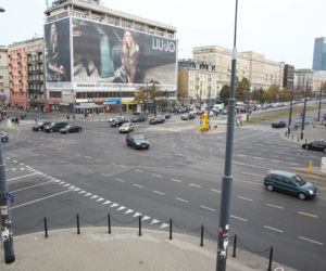 Warszawa - nowy fotoradar na skrzyżowaniu ulic Jana Pawła II i Solidarności