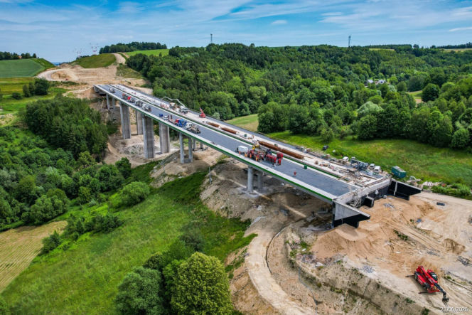 Budowa S19 - Babica Jawornik z najwyższą estakadą w Polsce
