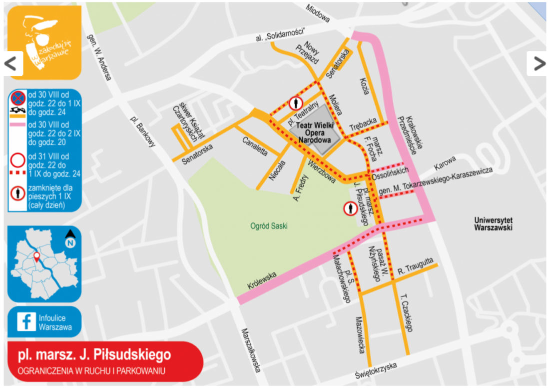 UTRUDNIENIA W RUCHU PODCZAS OBCHODÓW 80 ROCZNICY WYBUCHU II WOJNY ŚWIATOWEJ