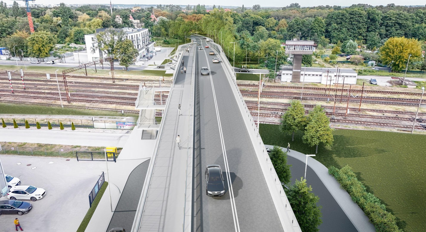 Nowy wiadukt na ul Pomorskiej