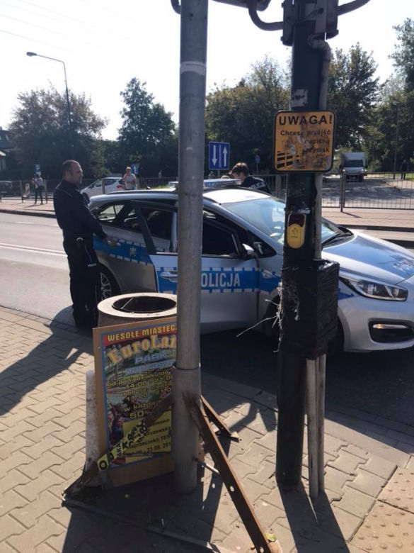  Zderzenie z radiowozem na Woli