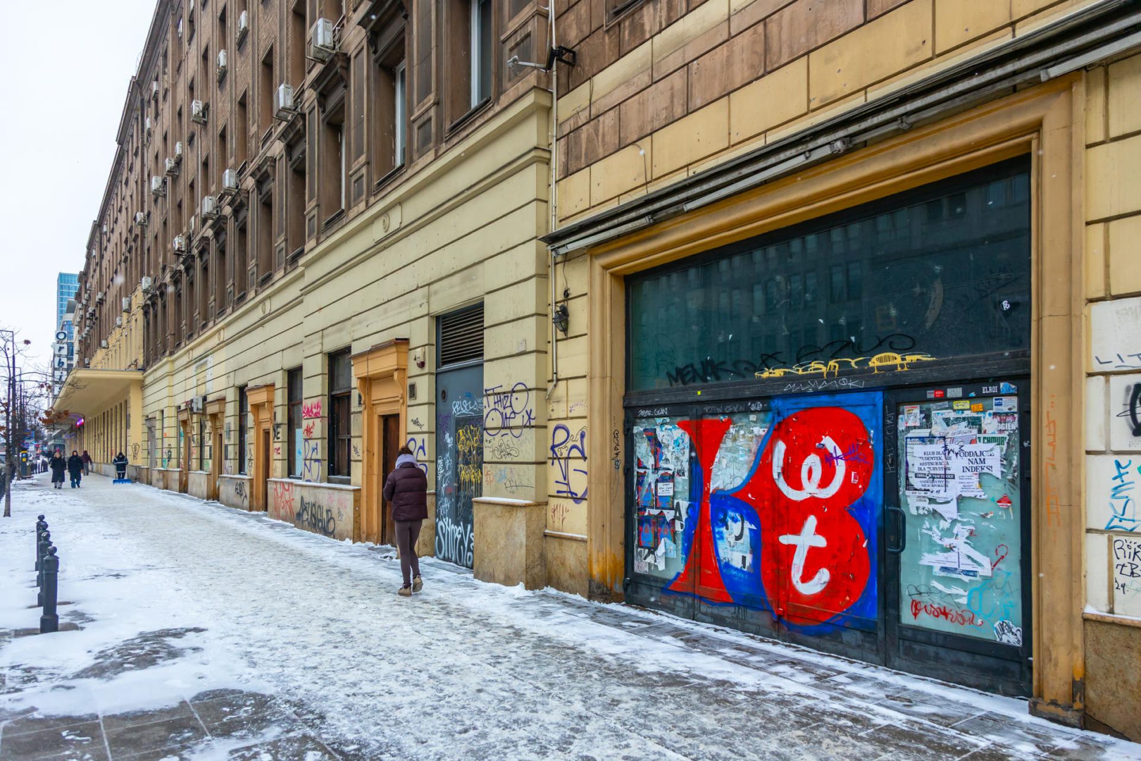 Graffiti w centrum Warszawy w 2026 r.