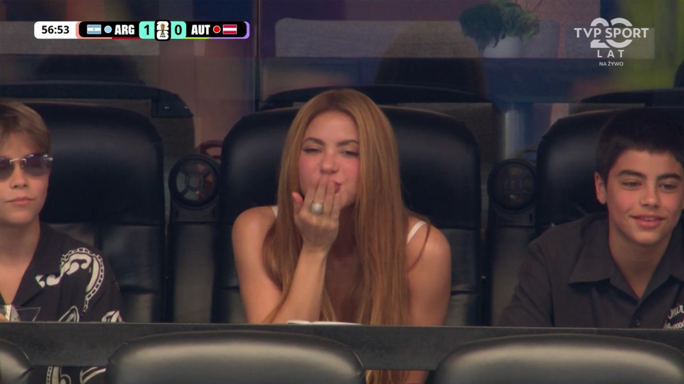 Shakira "zaatakowana" na meczu Argentyna - Austria