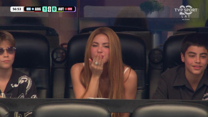 Shakira "zaatakowana" na meczu Argentyna - Austria