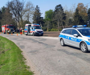 Kujawsko-pomorskie: Chciał ominąć stado dzików i uderzył w drzewo! Trafił do szpitala [ZDJĘCIA] 