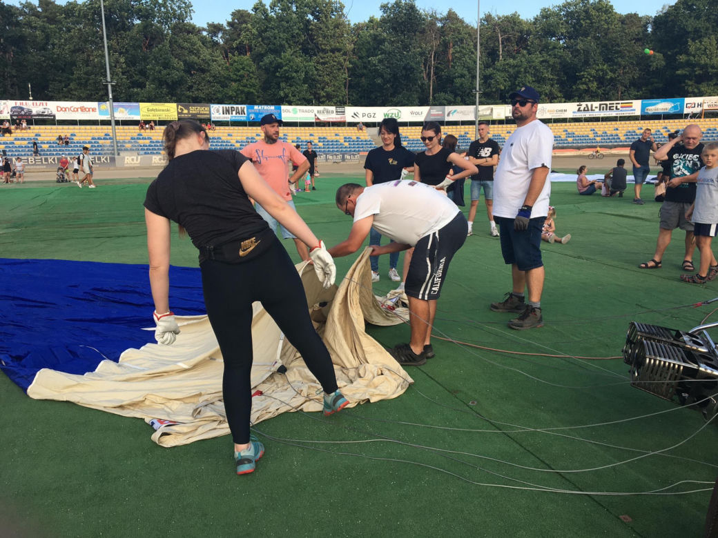 Fiesta balonowa na stadionie GKM-u Grudziądz