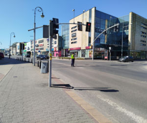 Zderzenie motocyklisty z osobówką na ul. Wojskowej w Siedlcach