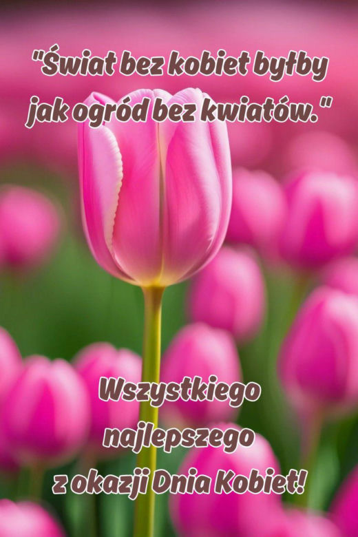 dzień kobiet - kartka z życzeniami