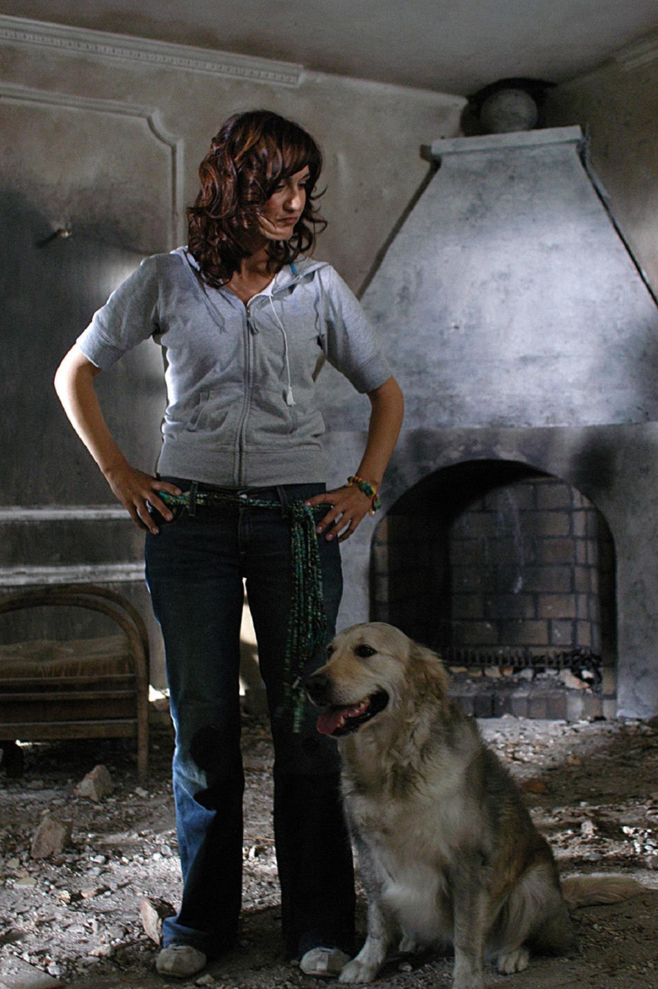 Ranczo odcinek 1. Pies Hot Dog, Lucy (Ilona Ostrowska) - sierpień 2005 r.