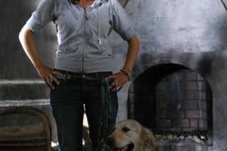 Ranczo odcinek 1. Pies Hot Dog, Lucy (Ilona Ostrowska) - sierpień 2005 r.