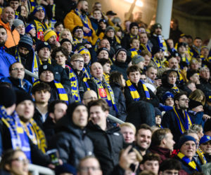 Arka Gdynia - Lechia Gdańsk: Zdjęcia kibiców z derbów Trójmiasta w ramach 23. kolejki PKO BP Ekstraklasy