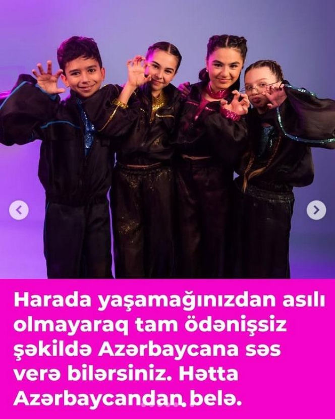 Azerbejdżan reprezentuje Yağmur z piosenką "Miau Miau"