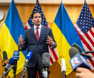 Genewa. Spotkania europejskich liderów ws. wojny w Ukrainie.