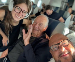 93 lata i taka forma?! Tata Gąsowskiego wrócił z USA. Co za widok!
