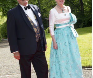 Królowa Małgorzata II z Danii z księciem Henrikiem 