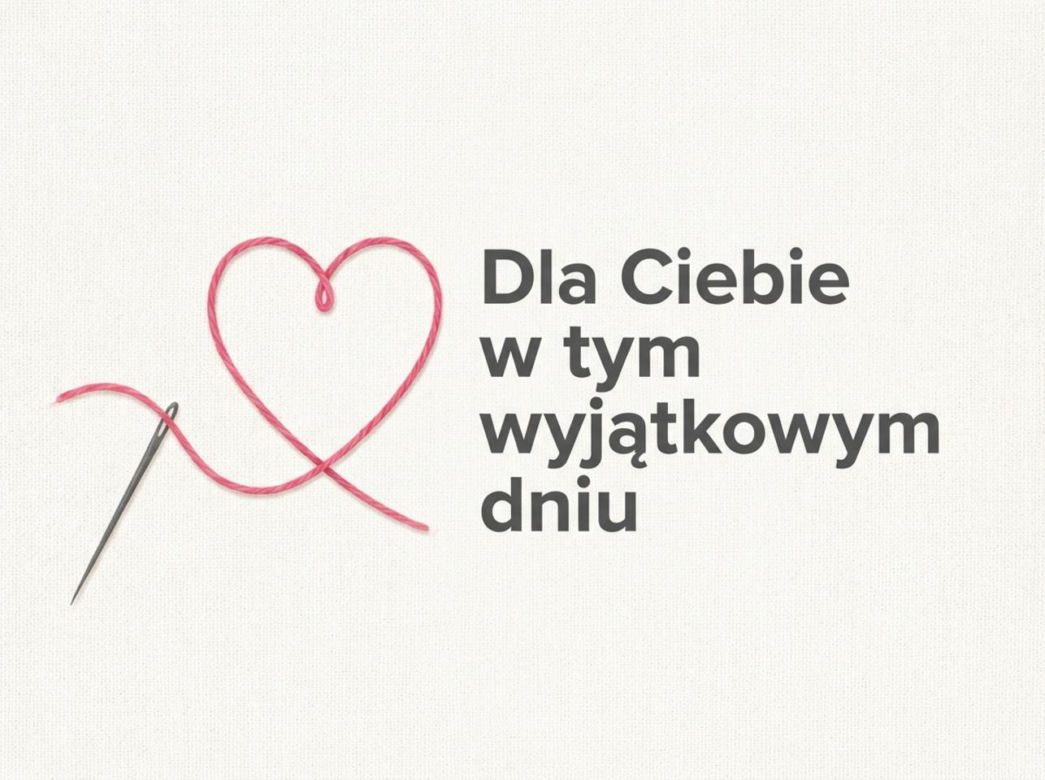 Haftowane serce na Dzień Kobiet