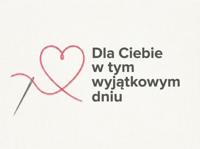 Haftowane serce na Dzień Kobiet