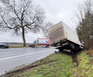 Wypadek w Klonówcu koło Leszna