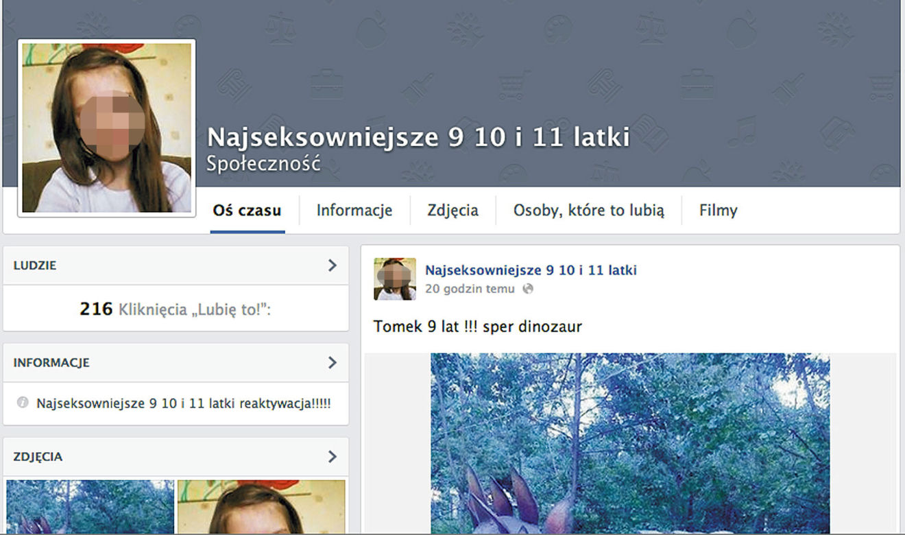 Uwaga! Pedofile na Facebooku