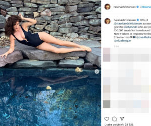 Helena Christensen młodnieje na kwarantannie