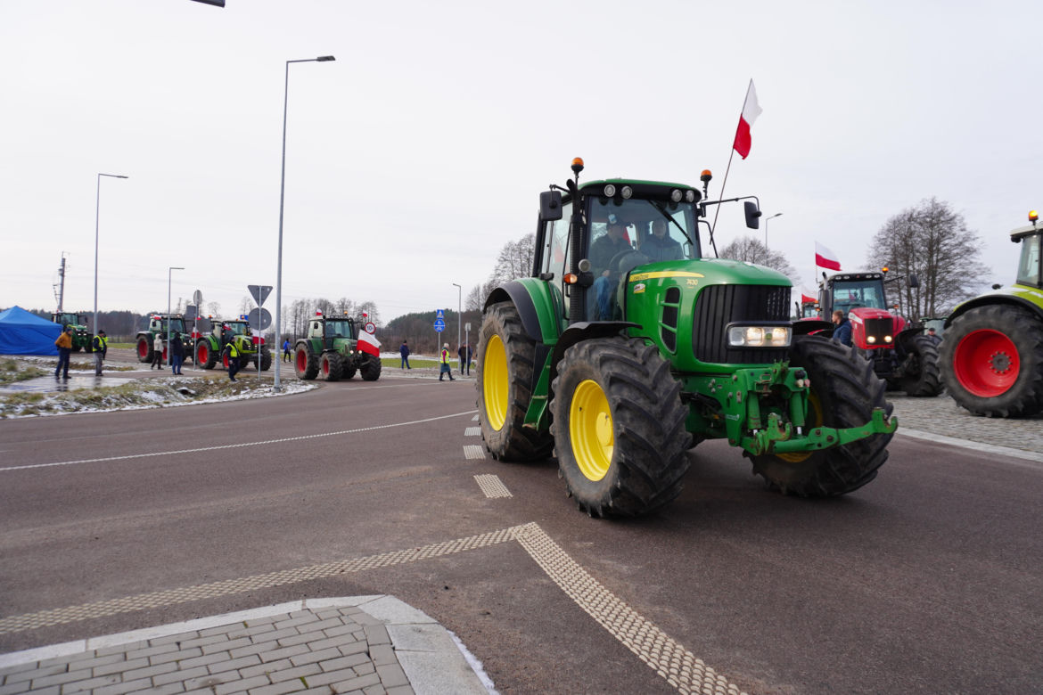 Protest rolników w Podlaskiem. Ciągniki blokują drogi w całym województwie! 