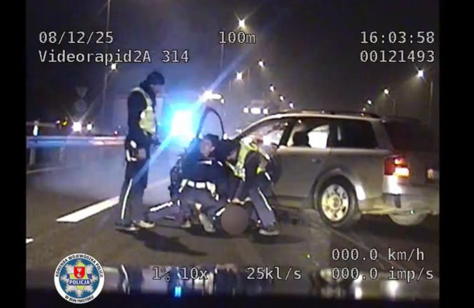 Niebezpieczny rajd audi na Podlasiu. Kierowca odpowie za szereg wykroczeń