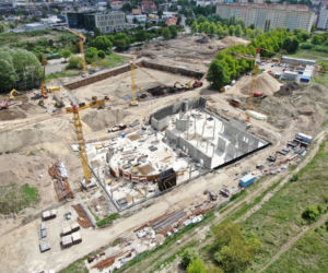 Budowa Fabryki Wody w Szczecinie - maj 2020