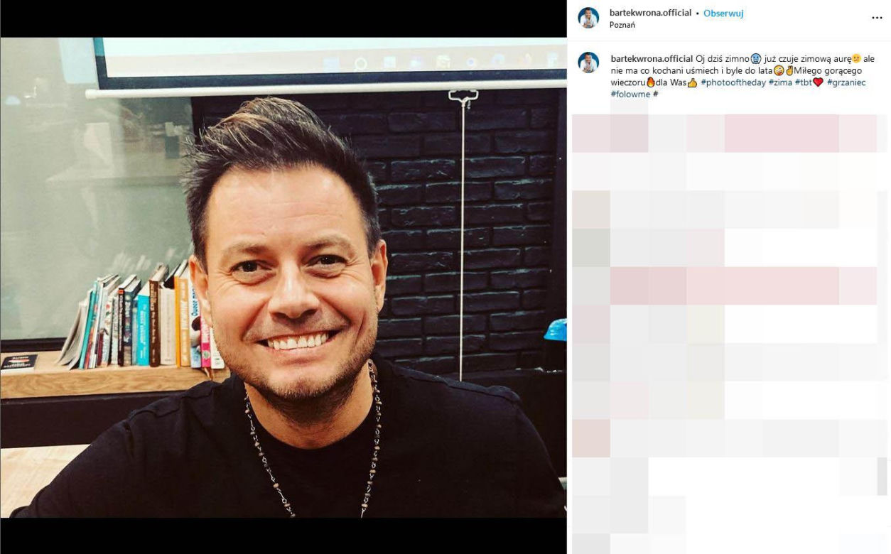 Bartek Wrona tak się zmienił