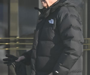 Marek Kondrat z żoną i córką w Warszawie