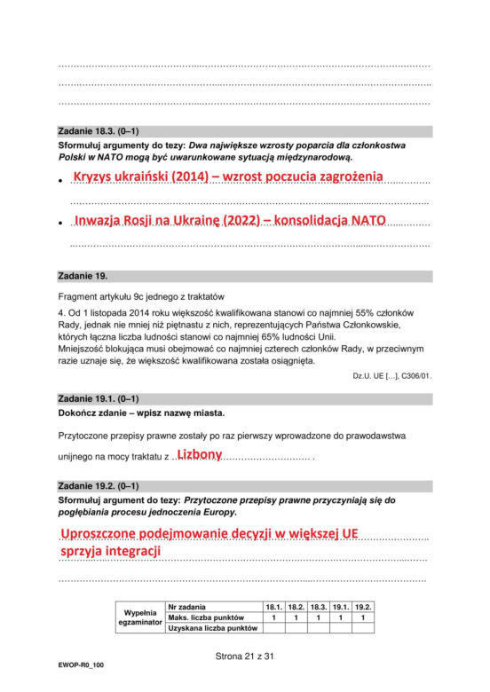 Matura 2025 WOS rozszerzony: odpowiedzi do wszystkich zadań z arkusza CKE - Formuła 2015 [13.05.2025]