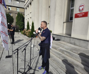Protest górników i hutników