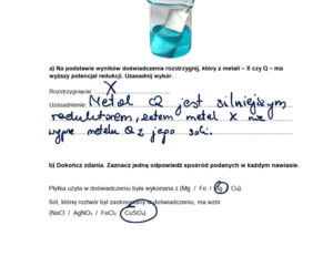 Matura próbna CKE 2026 - chemia. Poprawne odpowiedzi