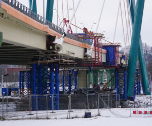 Trwa naprawa mostu Uniwersyteckiego w Bydgoszczy [ZDJĘCIA]