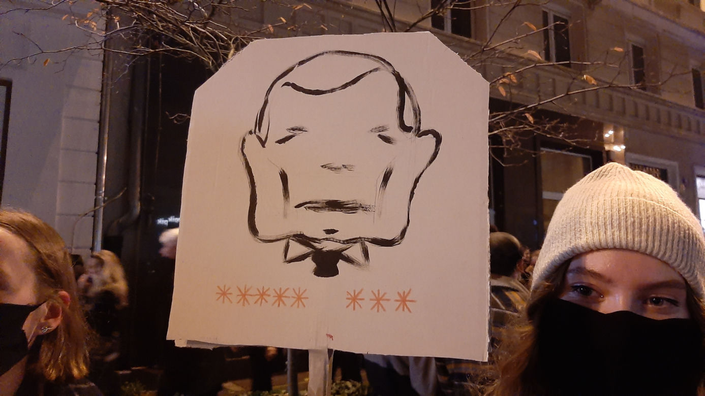 Niedzielny protest w centrum Poznania