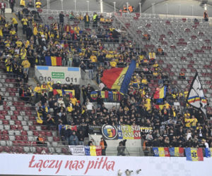 Pustki na trybunach na meczu Polska - Rumunia